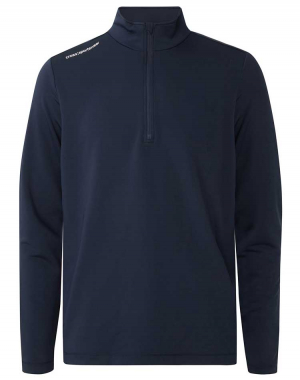 Cross Sportswear Pullover Athletic Half Zip Marinblå i gruppen Kläder / Herrkläder / LÅNGÄRMAT hos Dimbo Golf AB (0654001-4983r)