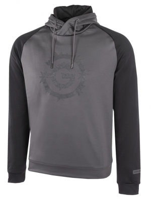 Galvin Green Insula Herr Långärm Hoodie Devlin Forged Iron/Svart i gruppen Kläder & Accessoarer / Herrkläder / ÖVRIGT hos Dimbo Golf AB (2154083-77B4r)