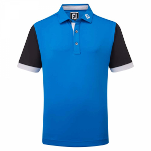 FootJoy Piké Junior Color Block Cobolt/Svart/Vit i gruppen Rea / Rea Kläder / Junior hos Dimbo Golf AB (2554001-885344r)