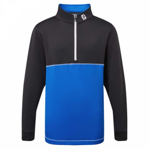 FootJoy Pullover Junior Color Block Svart/Cobolt/Vit i gruppen Rea / Rea Kläder / Junior hos Dimbo Golf AB (2554002-885374r)