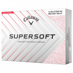 Callaway Supersoft Splatter Röd (1st duss)