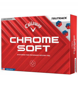 Callaway Golfbollar Chrome Soft TruTrack Blå/Röd (1st duss)