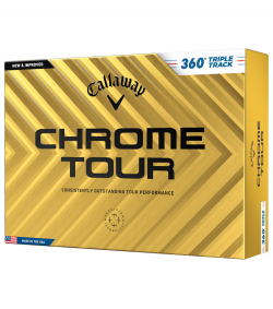Callaway Golfbollar Chrome Tour 360 Triple Track 24 Vit (1st duss)