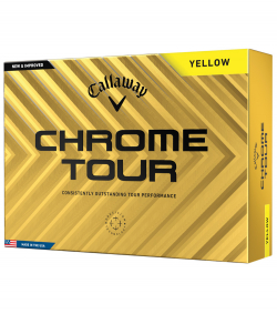 Callaway Golfbollar Chrome Tour 24 Gul (1st duss)