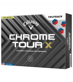 Callaway Golfbollar Chrome Tour X TruTrack Blå/Röd (1st duss)