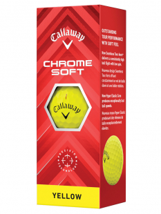 Callaway Golfbollar Chrome Soft 24 Gul (1st 3-pack)
