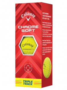 Callaway Golfbollar Chrome Soft Triple Track 24 Gul (1st 3-pack)