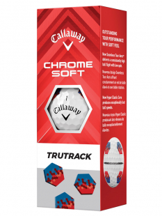 Callaway Golfbollar Chrome Soft TruTrack Blå/Röd (1st 3-pack)