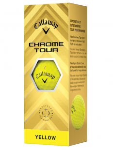 Callaway Golfbollar Chrome Tour 24 Gul (1st 3-pack)