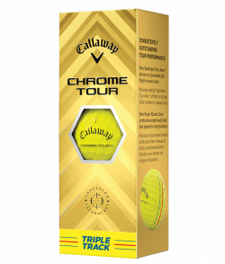 Callaway Golfbollar Chrome Tour Triple Track 24 Gul (1st 3-pack)