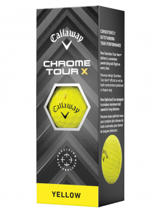 Callaway Golfbollar Chrome Tour X 24 Gul (1st 3-pack)