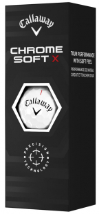 Callaway Golfbollar Chrome Soft 22 X Vit (1st 3-pack)