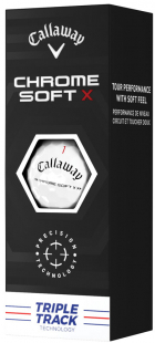Callaway Golfbollar Chrome Soft 22 X Vit Triple Track (1st 3-pack)