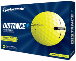 TaylorMade Golfboll Distance + Gul 1st dussin