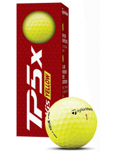 TaylorMade Golfboll TP5 X Gul 2024 (1st 3-pack)