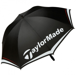 TaylorMade Paraply 60 Singelduk Svart/Vit