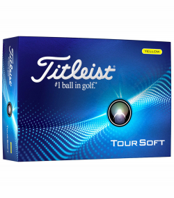 Titleist Tour Soft 2024 Gul Golfboll (1st dussin)