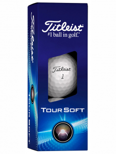 Titleist Golfboll Tour Soft 2024 Vit (1st 3-pack)