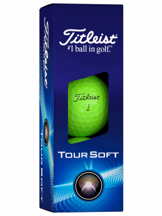 Titleist Golfboll Tour Soft 2024 Grön (1st 3-pack)