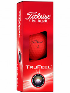 Titleist Golfboll TruFeel 2024 Röd (1st 3-pack)