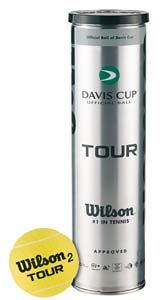 Wilson Tennisboll Tour Davis Cup Ball Gas 4-pack