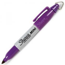 Penna Märkpenna för golfbollar Sharpie mini Lila