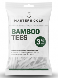 Golfpeggar Masters Bambu 83mm Vit 15st