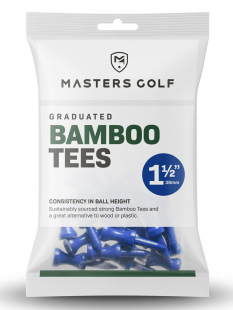 Golfpeggar Masters Bambu Castle 38mm Blå 25st
