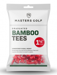 Golfpeggar Masters Bambu Castle 32mm Röd 25st