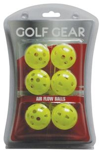 Golfgear Övningsboll AirFlow 6-pack Gul