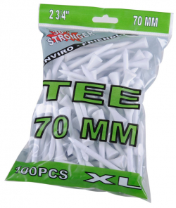 Golfgear Pegs Trä Vita 100st 70mm 