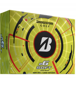 Bridgestone Golfboll E6 Soft Gul (1st duss)