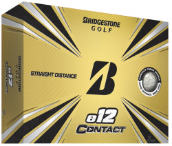 Bridgestone Golfboll E12 Contact Vit (1st duss)