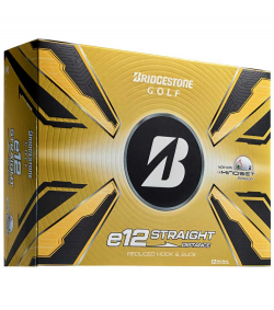 Bridgestone Golfboll E12 Straight Vit (1st duss)