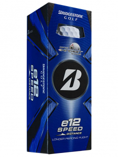 Bridgestone Golfboll E12 Speed Vit (1st 3-pack)