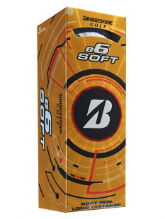 Bridgestone Golfboll E6 Soft Vit (1st 3-pack)