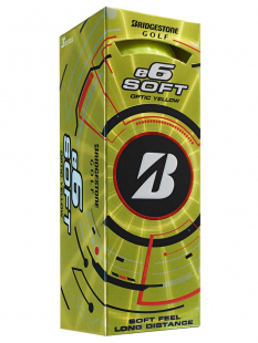 Bridgestone Golfboll E6 Soft Gul (1st 3-pack)