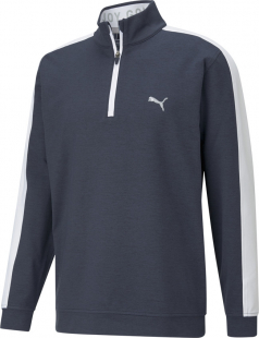 Puma Långärm Herr Cloudspun T7 1/4 Zip Marinblå Blazer/Vit