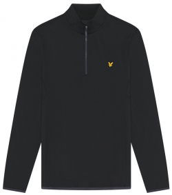 Lyle & Scott Pullover Tech 1/4 Zip Herr Svart