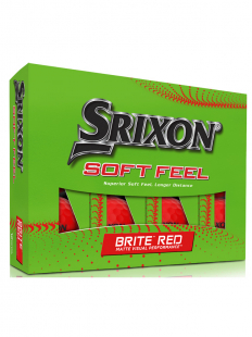 Srixon Softfeel Golfboll 2023 Brite Röd (1st dussin)