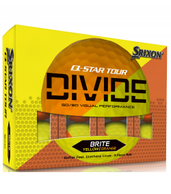 Srixon Q-Star Tour Divide Golfboll 2024 Gul/Orange (1st dussin)