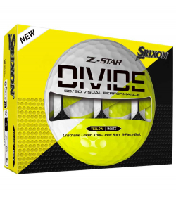 Srixon Golfboll Z-Star Divide Vit/Gul