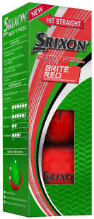 Srixon Golfboll Softfeel 2020 Brite Röd (3-pack)