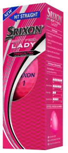 Srixon Golfboll Softfeel 2020 Rosa Dam (3-pack)