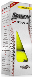 Srixon Golfboll Z-Star XV Tour 2021 Gul (3-pack)