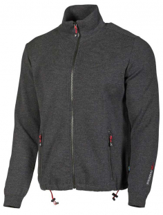 Ivanhoe Långärm Herr Hadar Full Zip Grafit Melerad