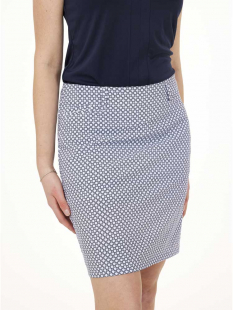 Func Factory Skort Thea Marinblå Print