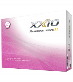 XXIO Golfbollar Rebound 2 Vit/Rosa (1st Dussin)