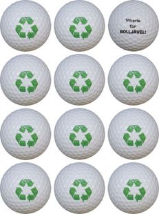 WL Golfboll Vit Återvinning - Vikarie för BOLLJÄVEL! (1st duss)