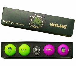 Volvik Golfbollar/Hatclip Marvel Hulken (5 delar)